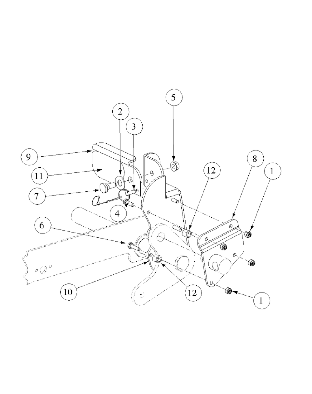Optional Foot Pedal Deck Lift Diagram and Parts List for M50-KHS 53AB5BBP750-23HP-OHV Cub Cadet Lawn Tractor